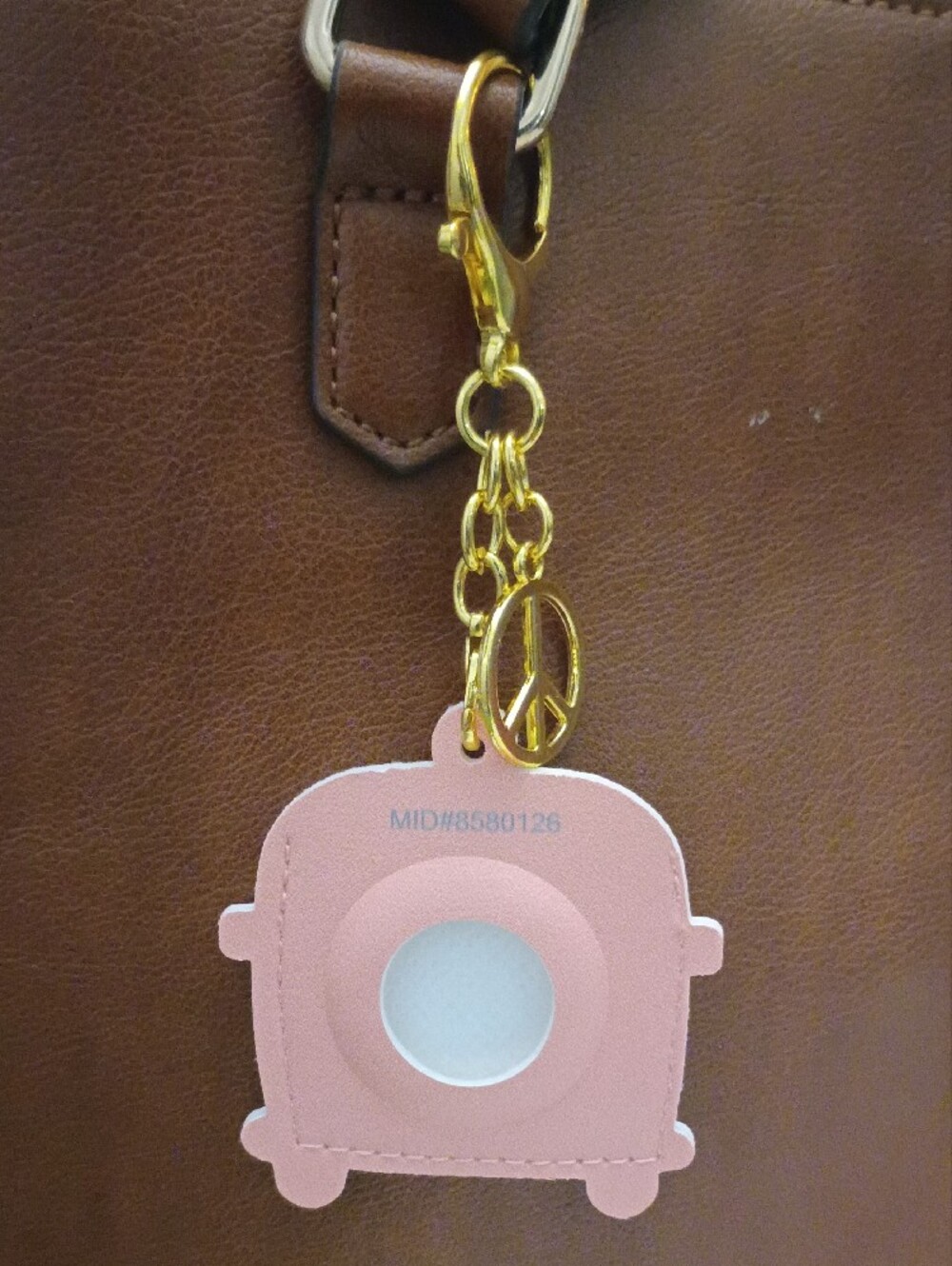 Pink WV Minibus Van Keychain with AirTag Pocket - Picture 6 of 7